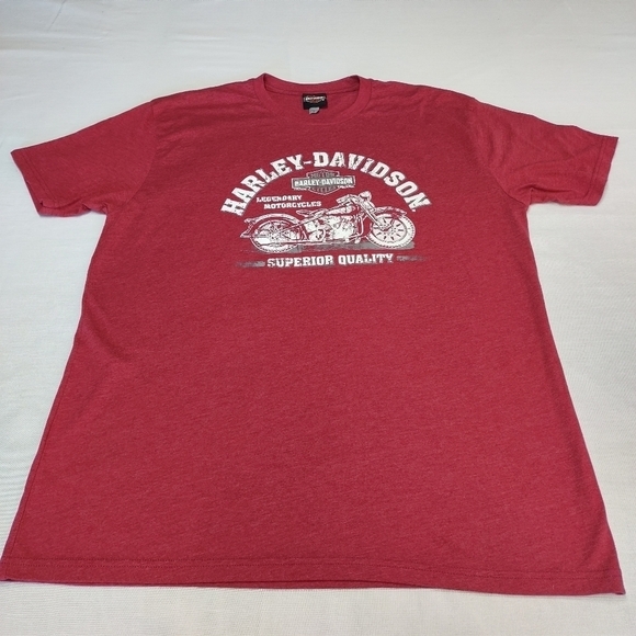 Harley-Davidson Men's Red Motorcycle T-shirt Size XL - Picture 3 of 10